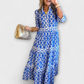Wendy™ | Midi Dress with Chain Pattern